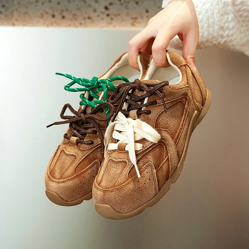 Genuine Leather Flat Casual Shoes
