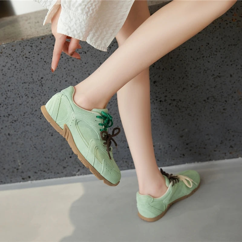 Genuine Leather Flat Casual Shoes