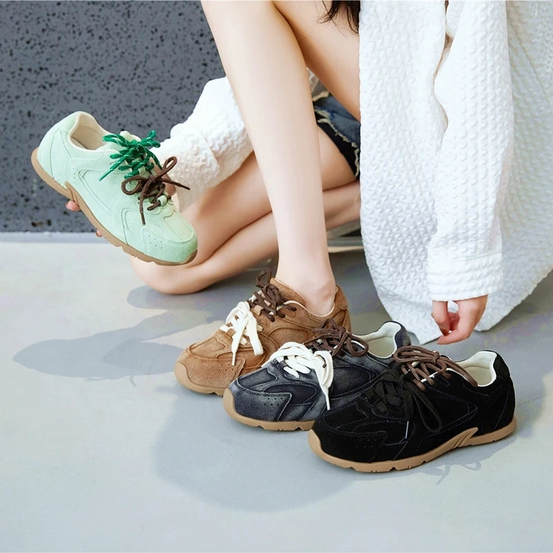 Genuine Leather Flat Casual Shoes